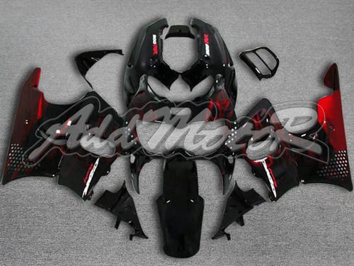 For cbr900rr 94-97 1994-1997 abs fairing red flames black zh021