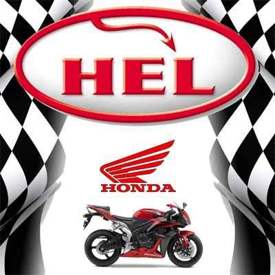 Hel honda f4i front stainless steel braided brake lines lifetime warranty!