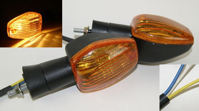 Front turn signals light amber fit honda cbr 600 1000 rr 1100xx 125r f4 f4i rc51