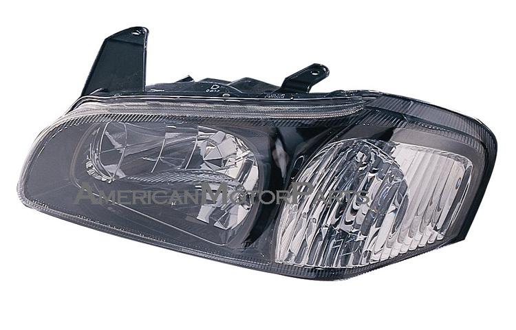 Left driver side replacement headlight head lamp black bezel 01-01 nissan maxima