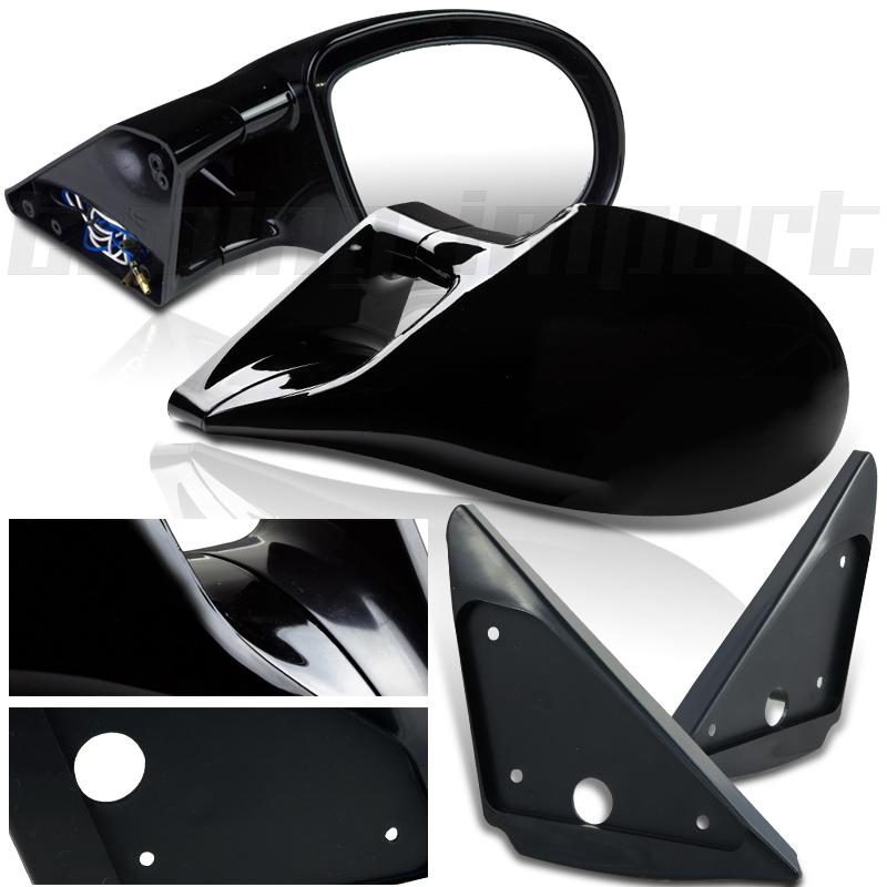 1990-1993 acura integra gs m3 style glossy black side view power adjust mirrors