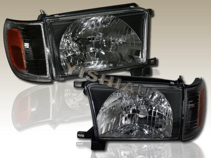 99-02 toyota 4runner jdm black headlights corner lights