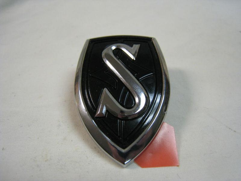 New jdm factory nissan silvia s14 oem black front hood emblem badge 95-98 240sx