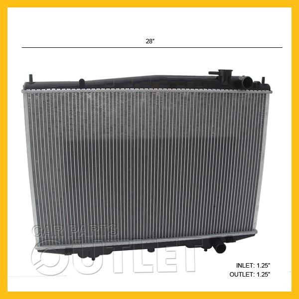 98-04 frontier 00-04 xterra radiator 2.4 3.3 manual 00-03 m/t w/o sc 1998-2004