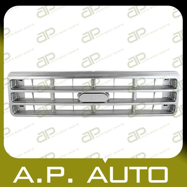 New grille assembly replacement 89-91 ford f150 f250 f350 bronco silver bar