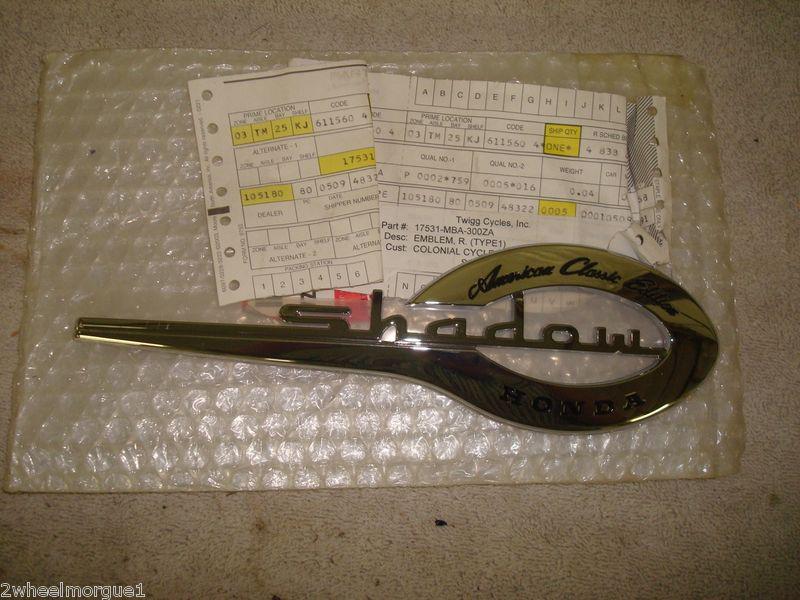 Honda nos ace right fuel tank emblem 17531-mba-300za