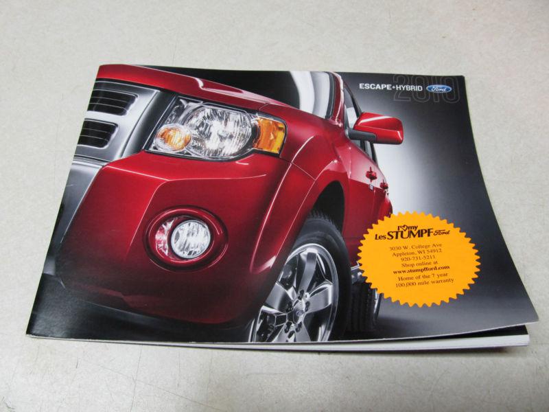 2010 ford escape original sales brochure