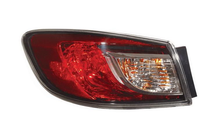 Eagleeye driver & passenger replacement tail light w/std bulb 10-11 mazda3 sedan