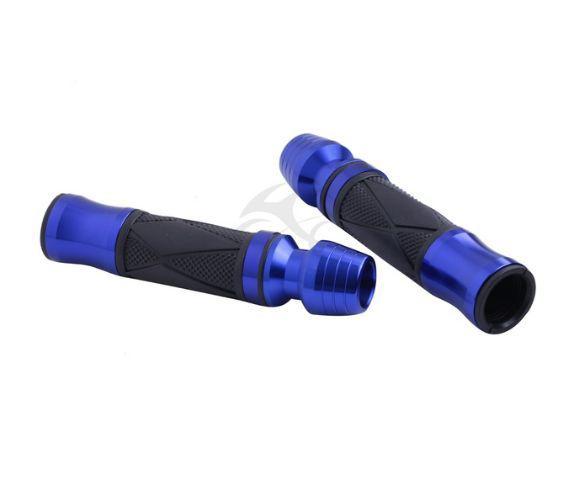 Universal 7/8" motorcycle sportbike dirtbike handle bar rubber hand grips blue