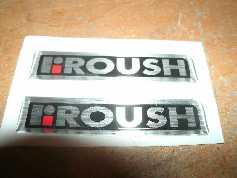 1996 - 2004 roush ford mustang side skirt ground effects emblems badges pair