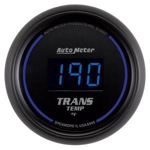 Autometer 2-1/16in. trans temp; 0-340 f; digital; black