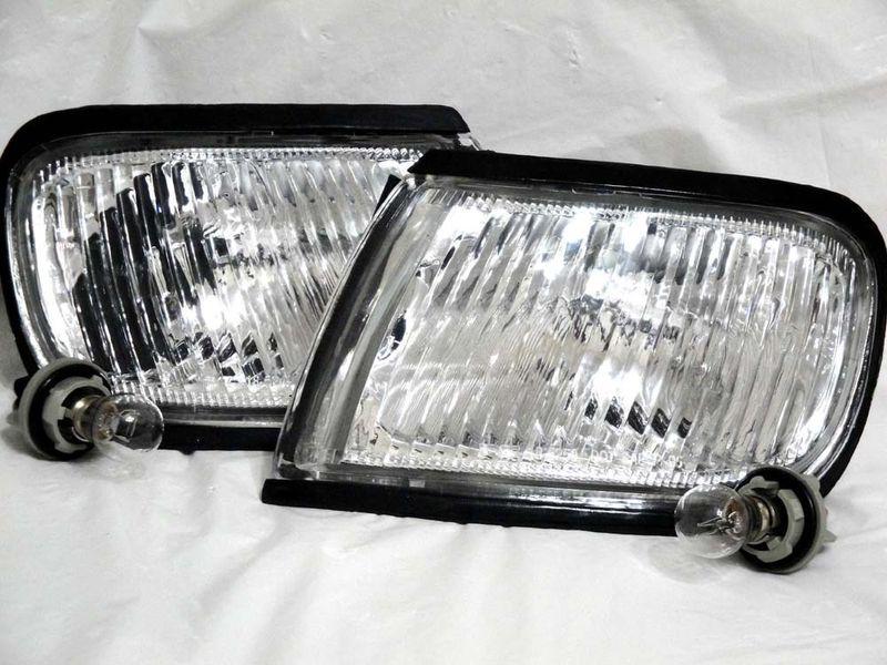 Nissan 97-99 maxima corner turn signal parking light lamp rl h pair w/bulb new