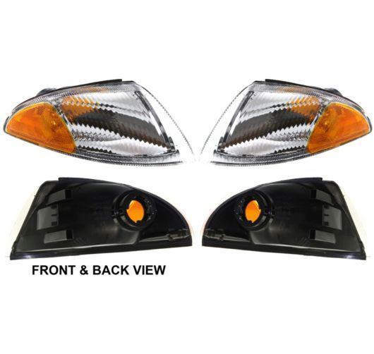 Dodge intrepid 95-97 corner park signal lights lamps pair set left & right