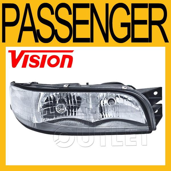 97-99 buick lesabre head lamp light w/o corner lamp type right passenger side rh