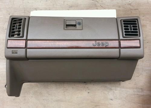 Jeep grand cherokee complete taupe glove box 1993 -1995