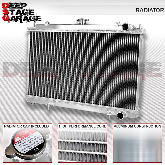 Aluminum racing dual core 2-row cooling radiator 95-98 nissan 240sx s14 silvia