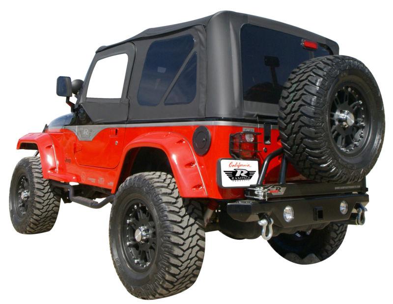 97-2006 jeep wrangler replacement soft top tint windows rampage 99535