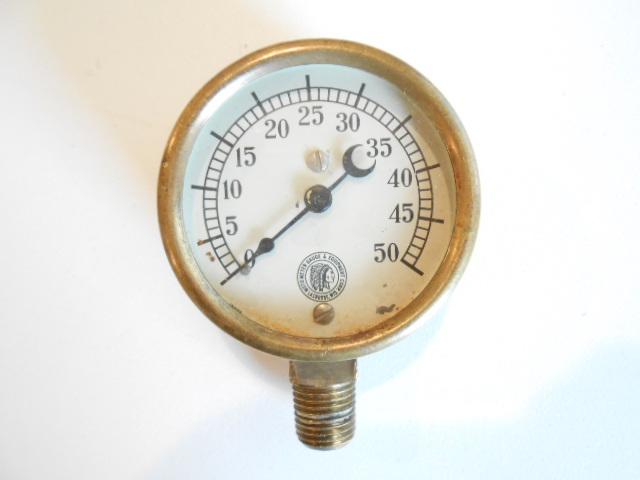 Vintage indian head motometer accessory gauge plymouth buick stutz harley haynes