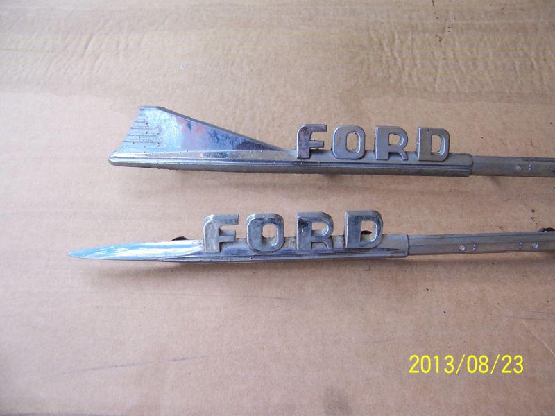 1958 f100 ford truck hood emblems