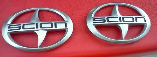 Two scion tc rear emblems first generation free shipping