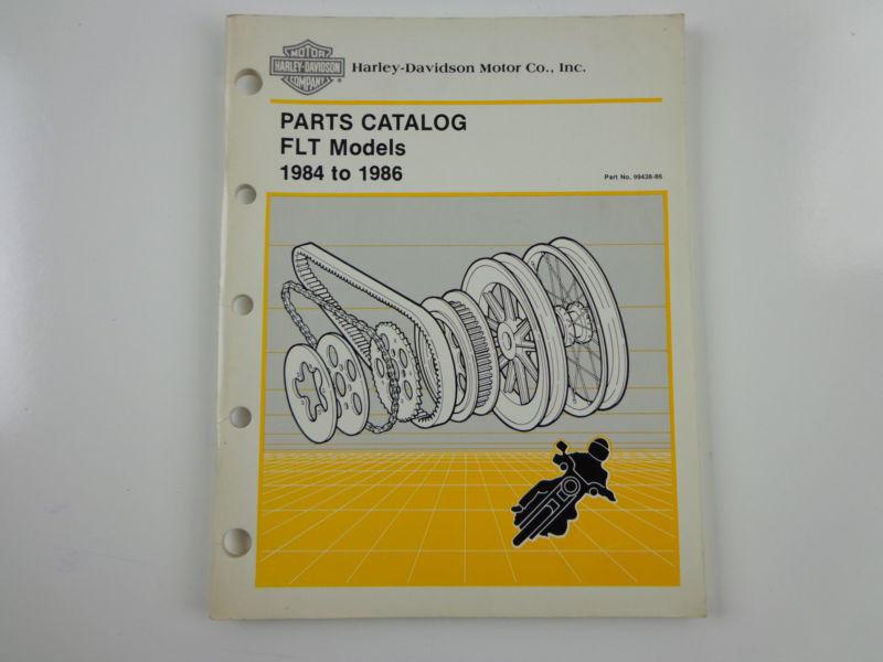 Harley davidson 1984-86 flt models parts catalog 99438-86 #3