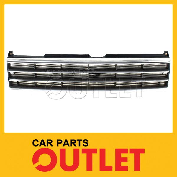 1985 1986 sentra front grille chrome plastic shell 2dr 4dr deluxe xe h/b w/o se