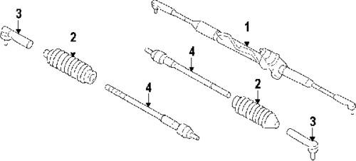 Nissan 485219n00a genuine oem factory original inner tie rod