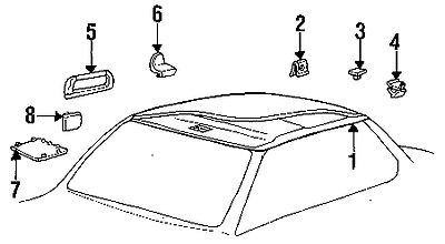 Bmw 51441938868 genuine oem factory original holder retainer