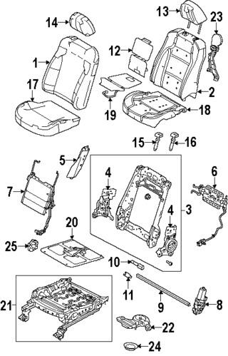 Ford ag1z5462901da genuine oem factory original cushion cover