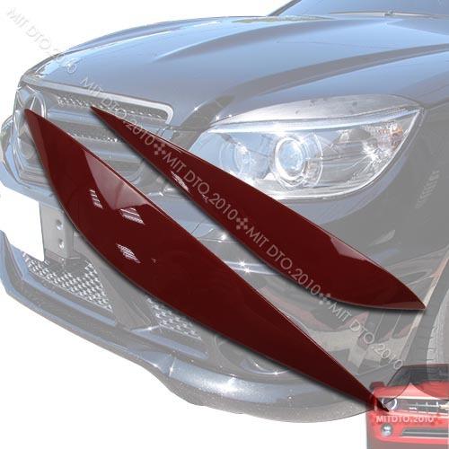 Painted mercedes benz w204 c-class 4dr headlight eyebrows eyelids §