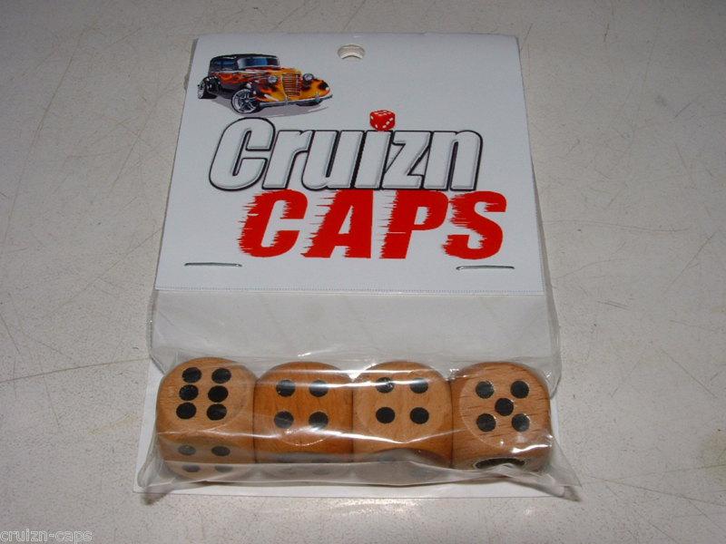 Cruizn caps dice valve caps - wood -  nip