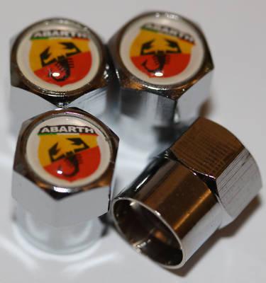 Fiat abarth tire valve caps 695 punto bravo 500 850 free shipping