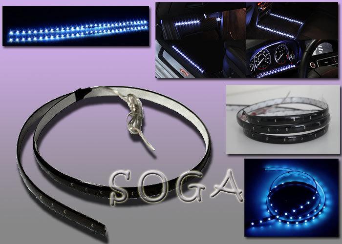 60cm 24" blue flexible smd led strip drl light civic tc