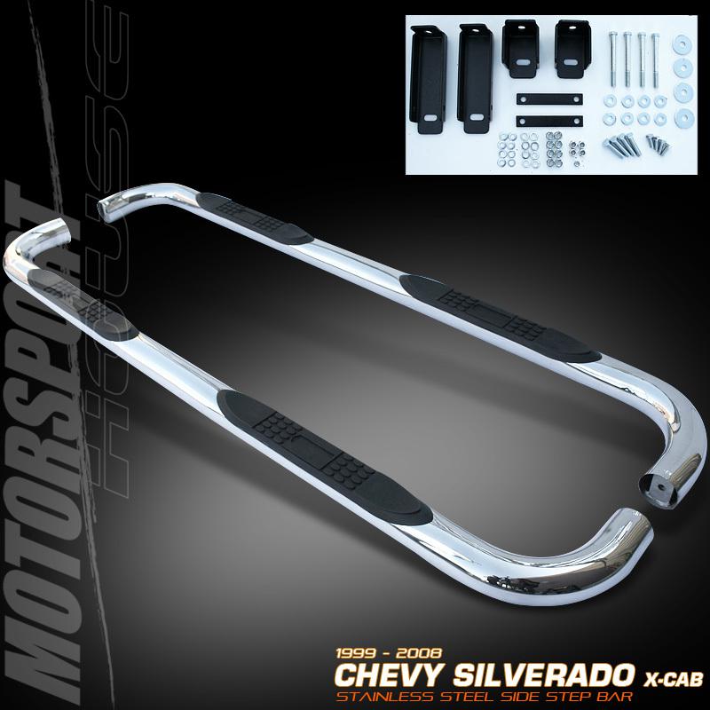 99-10 chevy silverado gmc c/k 2500 3500 heavy duty extend cab side step nerf bar