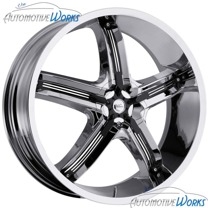 1 - 17x7 milanni belair 5 5x115 +18mm chrome wheel rim inch 17"