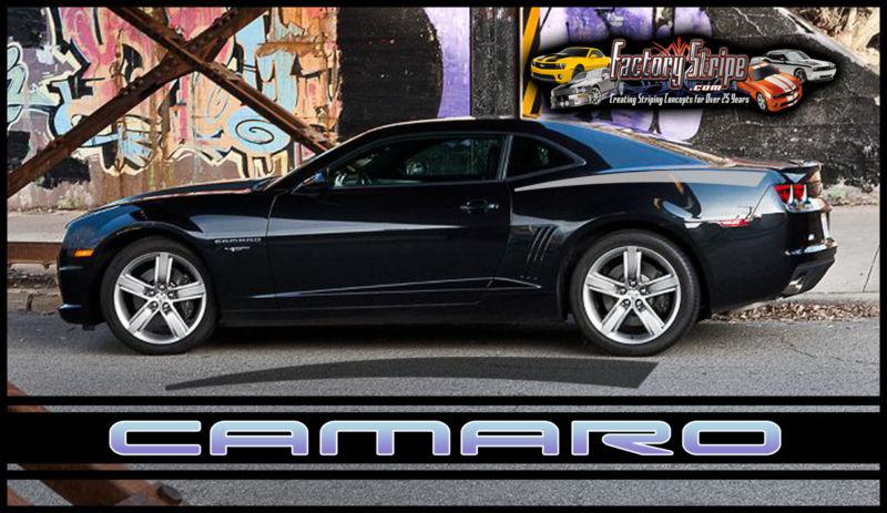 Chevy camaro solid rear quarter graphic factory stripe decal 2010 to 2013