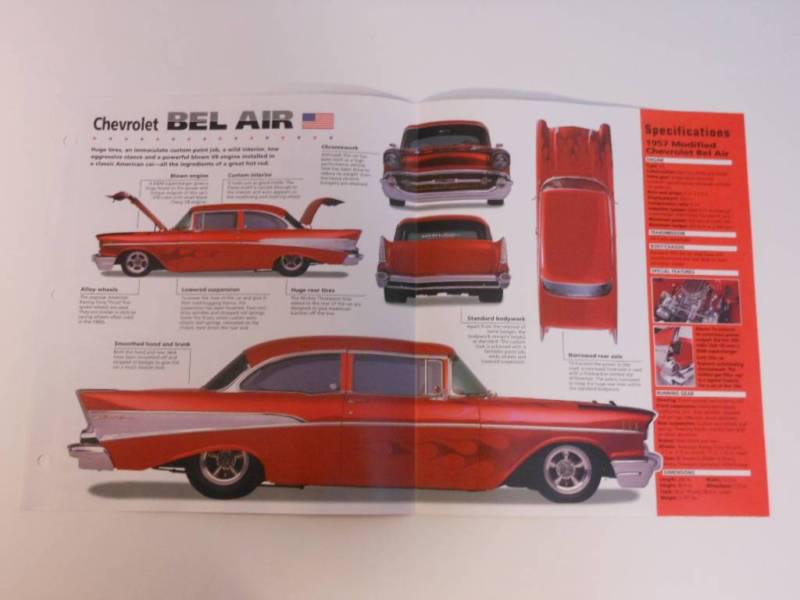 1957 chevrolet bel air brochure sedan modified unique imp brochure exc cond oop