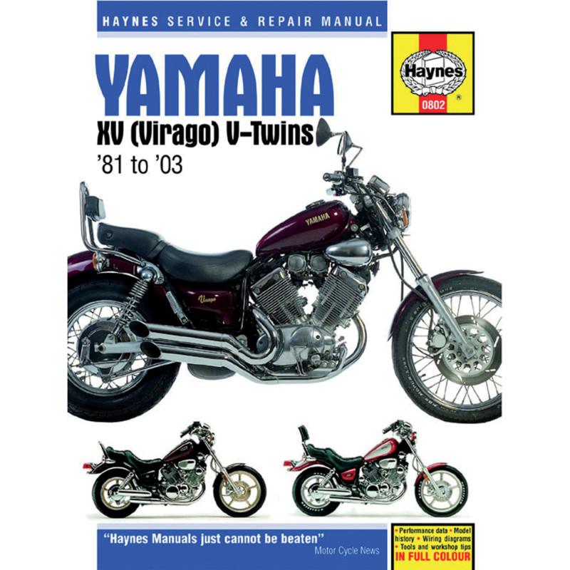 Haynes 802 repair service manual yamaha xv535/700/750/920/1000/1100 virago 81-03