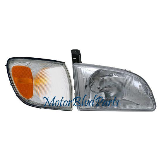 98-00 sienna headlight+corner side marker passenger rh