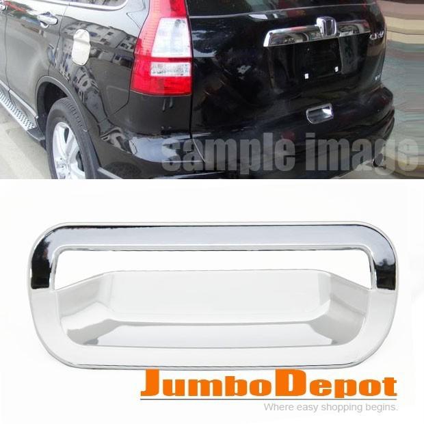 For honda cr-v 07-2009 triple chrome tail gate trunk lid hatch door handle cover