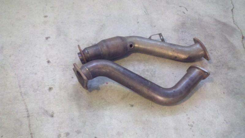 02 03 04 05 06 07 subaru impreza wrx sti two piece high quality catted downpipe!