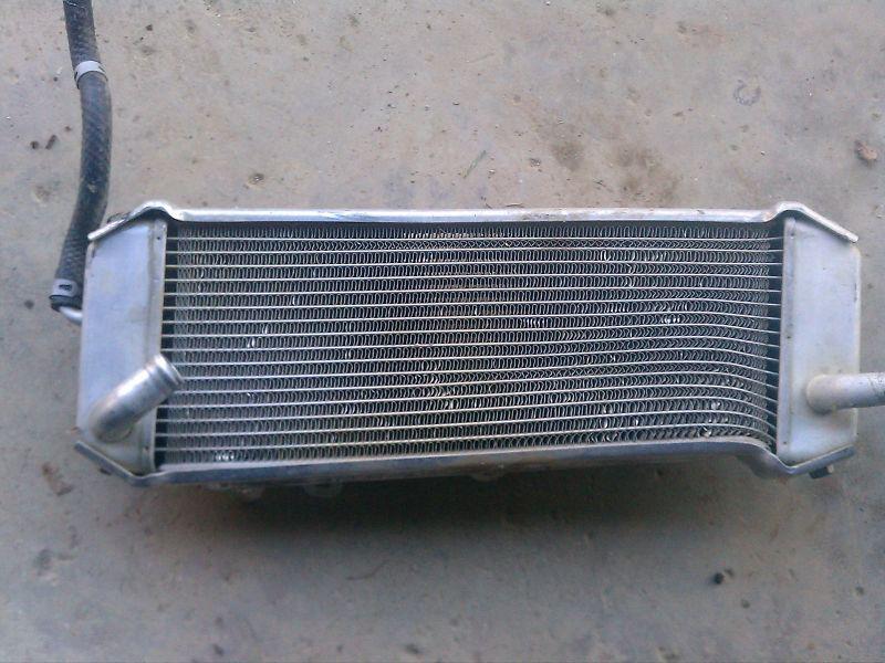 Kawasaki kx250f non fill side radiator, right  , kx 250f