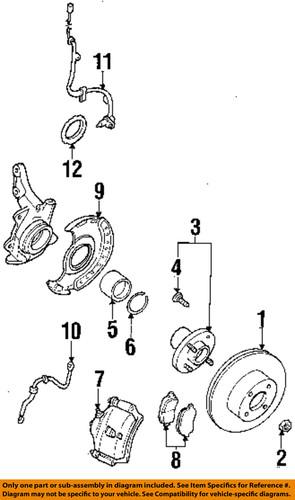 Nissan oem 402063z700 front brake rotor/disc/disc brake rotor