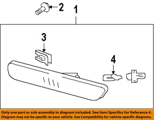 Mitsubishi oem mr928846 side marker lamps-rear-marker lamp assembly