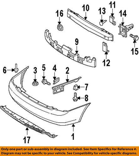 Kia oem 866132f501 rear bumper-bumper cover side bracket