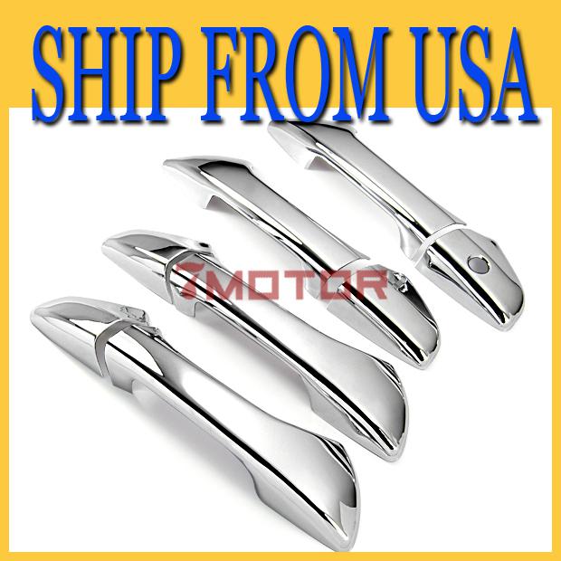 Us fit for 08-11 honda accord sedan & coupe chrome door handle cover trims hot