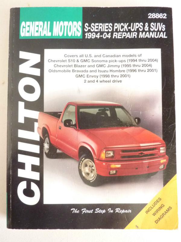 Chilton repair manual 1994-04 s series pick up suv