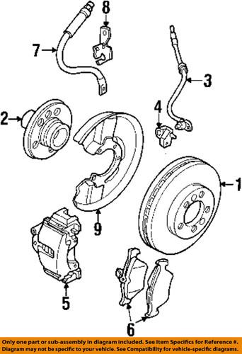 Saab oem 32025723 disc brake rotor/front brake rotor/disc