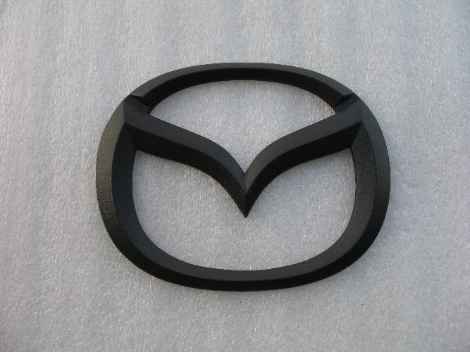 Mazda rx-7 rx-8 miata 3 6 flat matte black blackout blacked out emblem logo sign