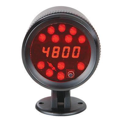 Summit shift light digital tachometer display adjustable 2.063" dia led red ea